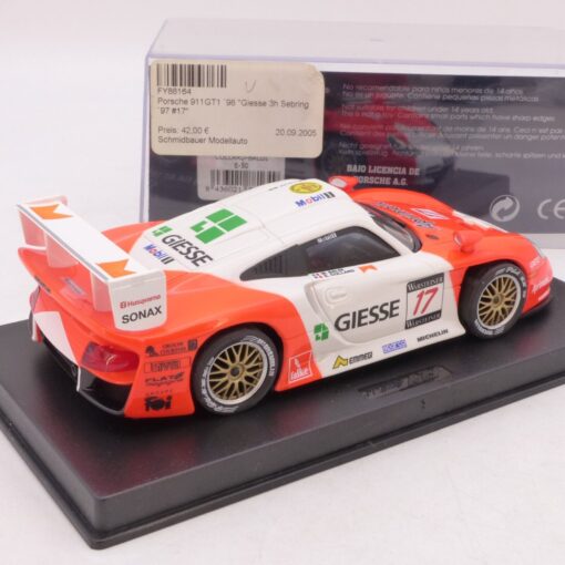 Fly Car Model Ref.: E-50 Porsche 911 GT1 EVO 3h. Sebring FIA GT, PC-Box EB8962 – Bild 3