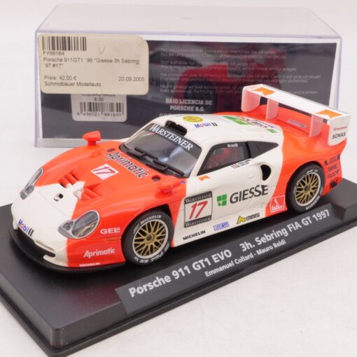Fly Car Model Ref.: E-50 Porsche 911 GT1 EVO 3h. Sebring FIA GT, PC-Box EB8962