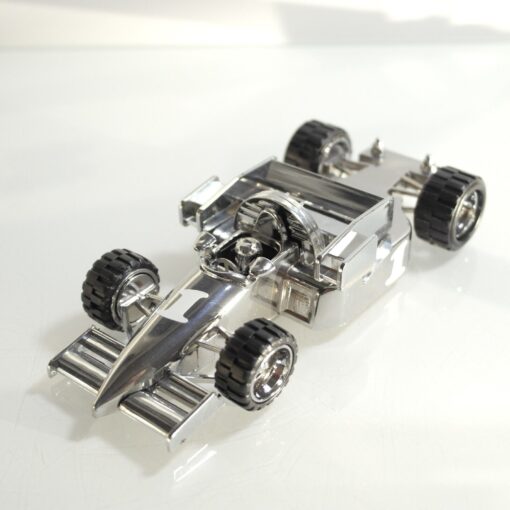 Formel 1 Rennwagen ca. 16 cm silber glänzend, siehe Bilder o. RF3663