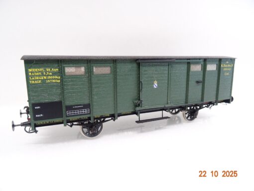 Friedl Spur 0 Messing Güterwagen 2achs. der K.Bay.Sts.B. in OVP JL3770 – Bild 4