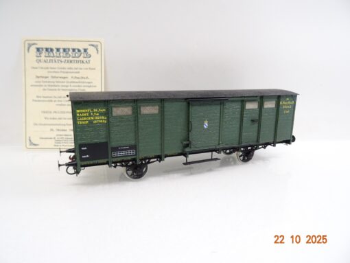 Friedl Spur 0 Messing Güterwagen 2achs. der K.Bay.Sts.B. in OVP JL3770
