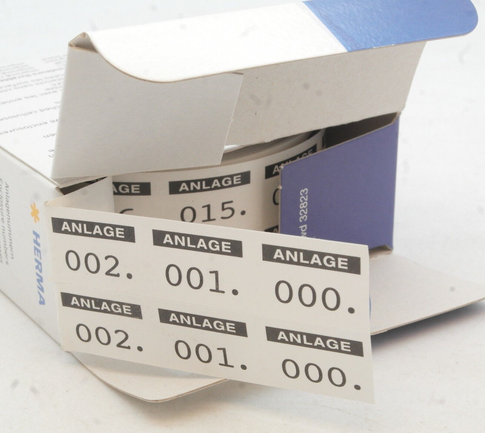 HERMA 4834 Anlagenummern selbstklebend 2-fach 15x22 mm in OVP RG3949
