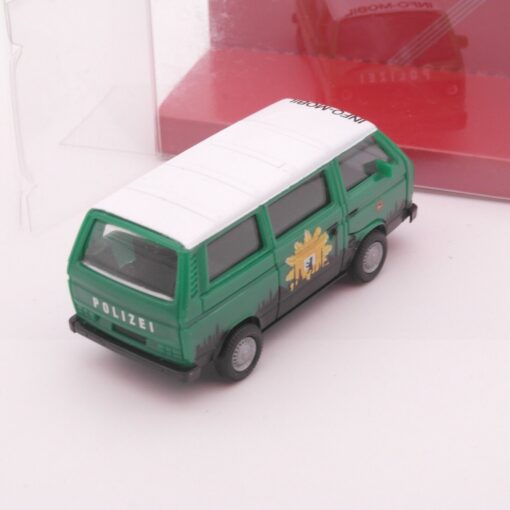 Herpa 1:87 042079 VW Bulli-Bus Info-Mobil Polizei in OVP RT1838 – Bild 3