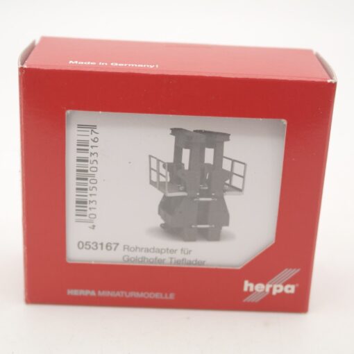 Herpa 1:87 053167 Rohradapter für Goldhofer Tieflader neuwertig in OVP QR9021 – Bild 3