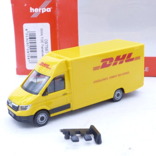 Herpa 1:87 097567 MAN TGE Paketverteiler DHL in OVP EX6929