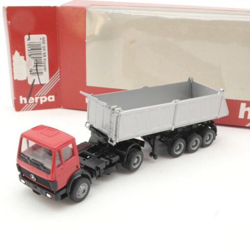 Herpa 1:87 144384 Mercedes Benz SK 88 Kippsattelzug in OVP QR9131