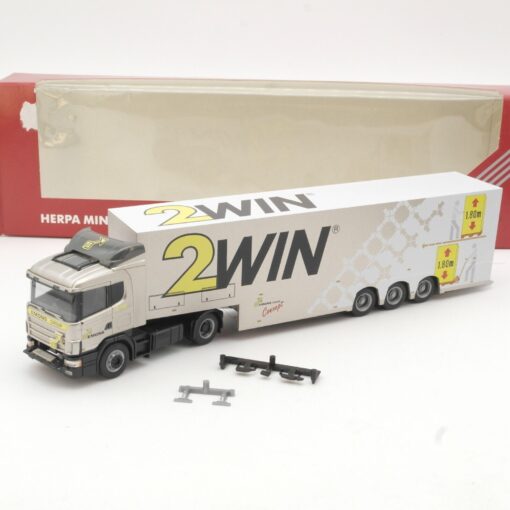 Herpa 1:87 146241 Scania 124 Sattelzug 2WIN in OVP QR8292