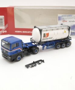 Herpa 1:87 147903 MAN TGA Tankcontainer Sattelzug Biesterfeld in OVP QR7627