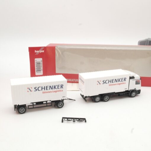 Herpa 1:87 151597 MB Actros L Hängerzug Schenker in OVP QR7638 – Bild 3