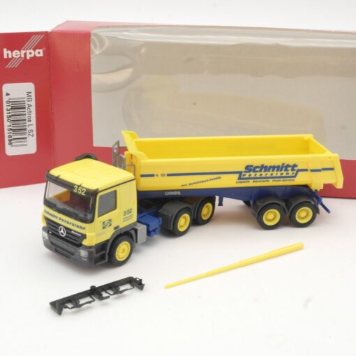 Herpa 1:87 151696 Mercedes Kippsattelzug Schmitt Peterslahr in OVP QR9114