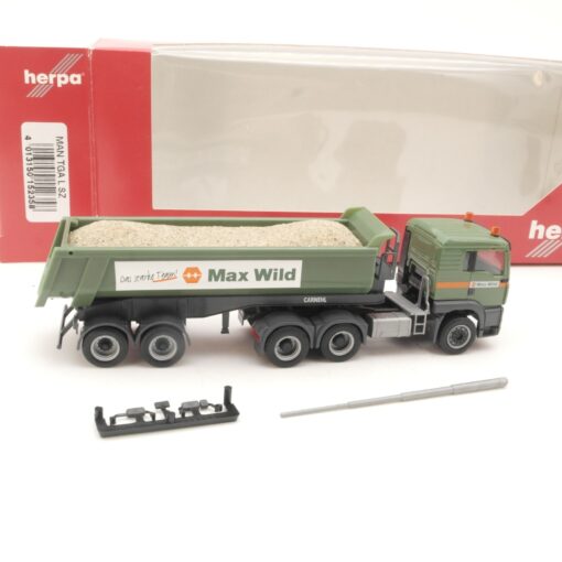 Herpa 1:87 152358 MAN TGA Sattelkipper mit Ladegut Max Wild in OVP RR3642 – Bild 3