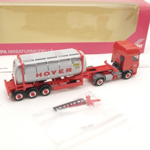 Herpa 1:87 154956 DAF XF 105 SSC Tankcontainer-Sattelzug Hoyer in OVP QR8040 – Bild 3