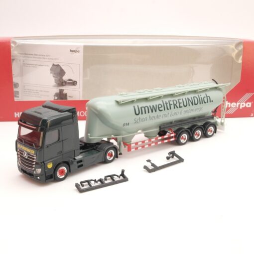 Herpa 1:87 302746 MB Actros 11 Silosattelzug Umweltfreundlich in OVP QR8303