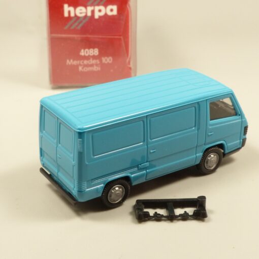 Herpa 1:87 4088 Mercedes  Benz 100 Kastenwagen türkis neutral in OVP EX6026 – Bild 3