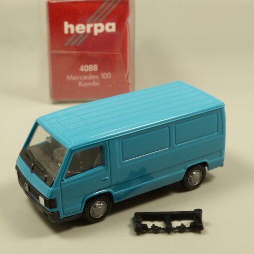 Herpa 1:87 4088 Mercedes  Benz 100 Kastenwagen türkis neutral in OVP EX6026