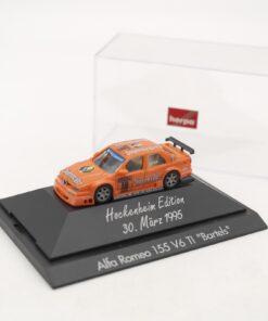 Herpa 1:87 Alfa Romeo 155 V6 TI Bartels Hockenheim 1995 in PC Box RR1886