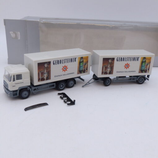 Herpa 1:87 MAN F90 Hängerzug Gerlosteiner Sprudelwasser, in OVP EB2587