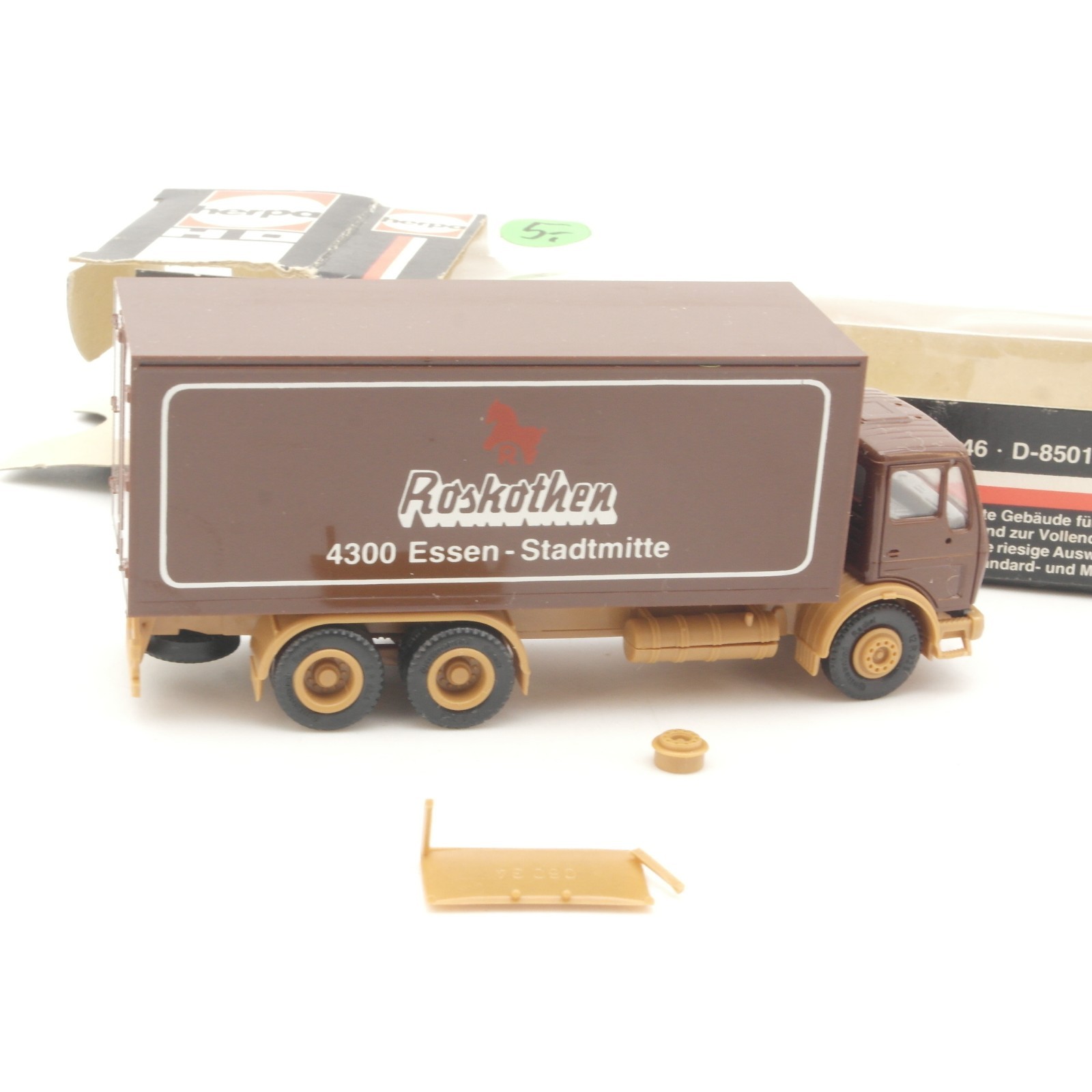 Herpa 1:87 MB Koffer LKW Roskothe Essen, siehe Foto in OVP RR5418 – Bild 3