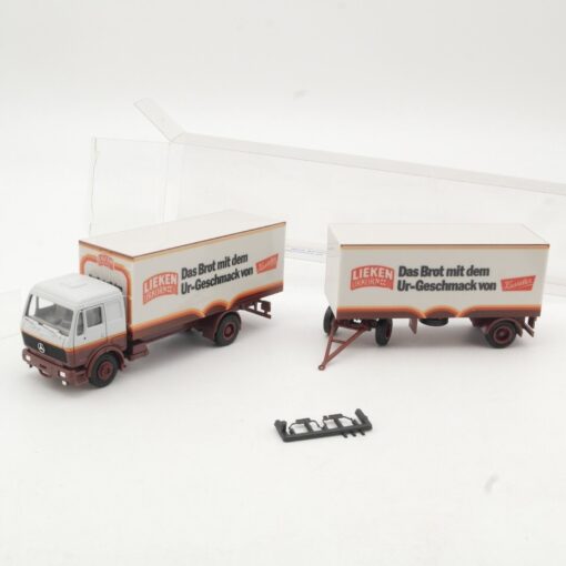 Herpa 1:87 MB Koffer-Lastzug LIEKEN URKORN in OVP RR162