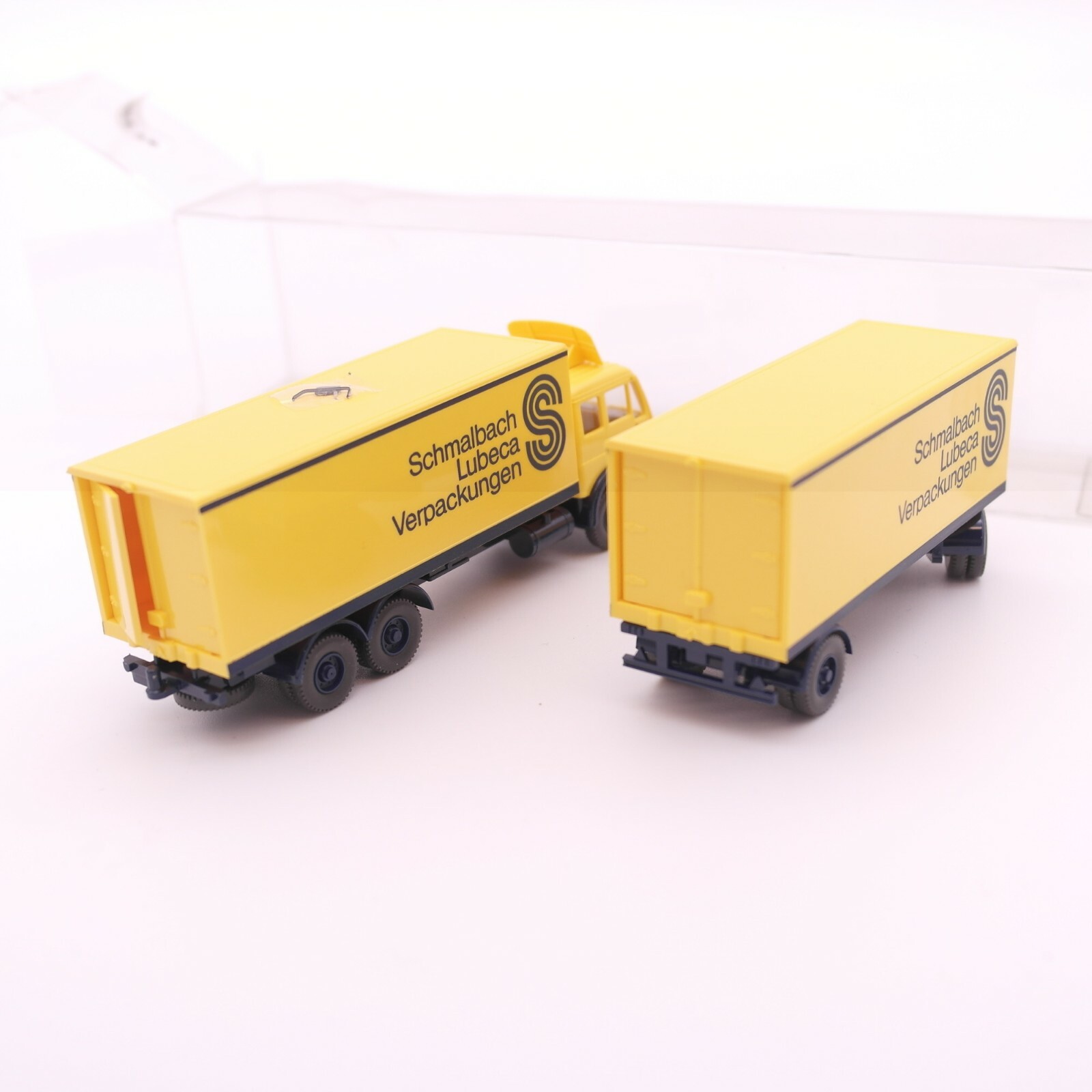 Herpa 1:87 MB NG Hängerzug Schmalbach Lubeca Verpackungen in EVP RT808 – Bild 3