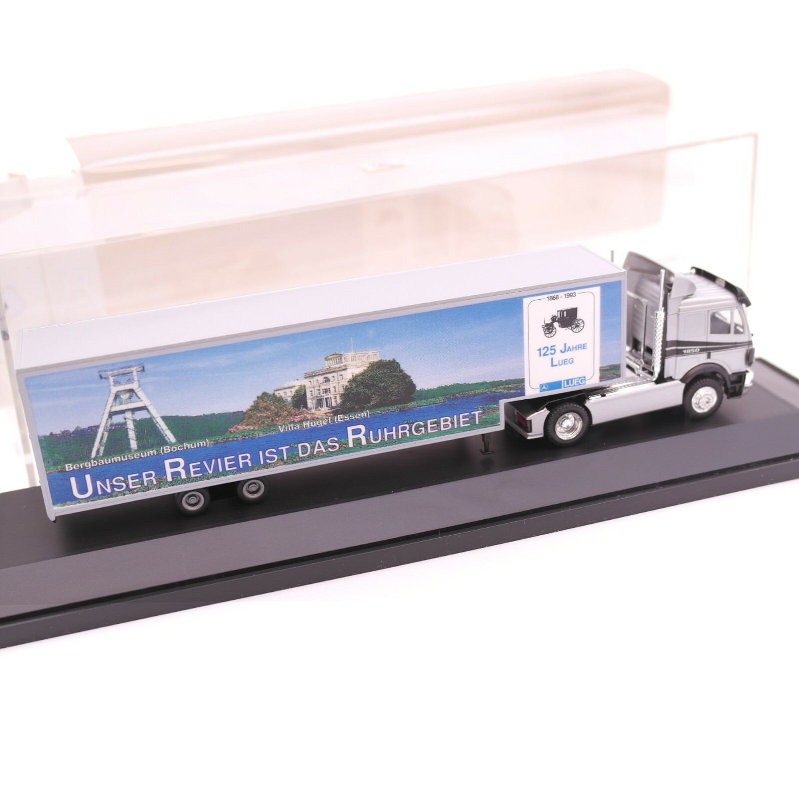 Herpa 1:87 MB SK Sattelzug Lueg-Jubiläums-Truck in OVP RT2681 – Bild 3