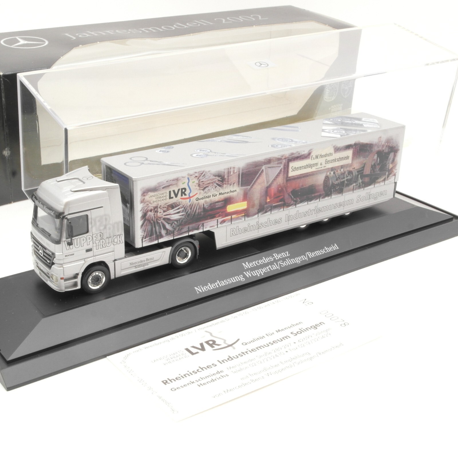 Herpa 1:87 MB Sattelzug Wuppertruck Jahresmodell 2002 in OVP RA6689