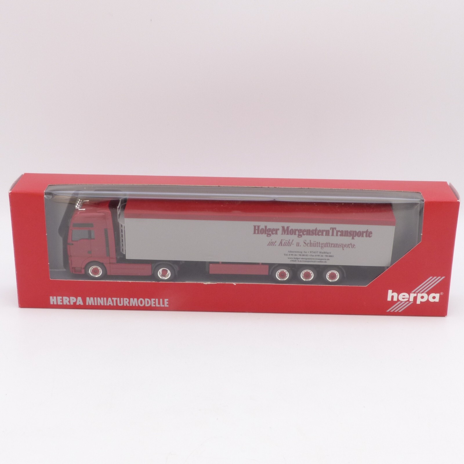 Herpa 1:87 Nr.: 151184 MAN TGA XXL Sattelzug Holger Morgenstern, in OVP EX1191 – Bild 4