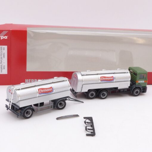 Herpa 1:87 Nr.: 153041 MAN F8 Hängerzug Ehrmann, in OVP EX1192 – Bild 3