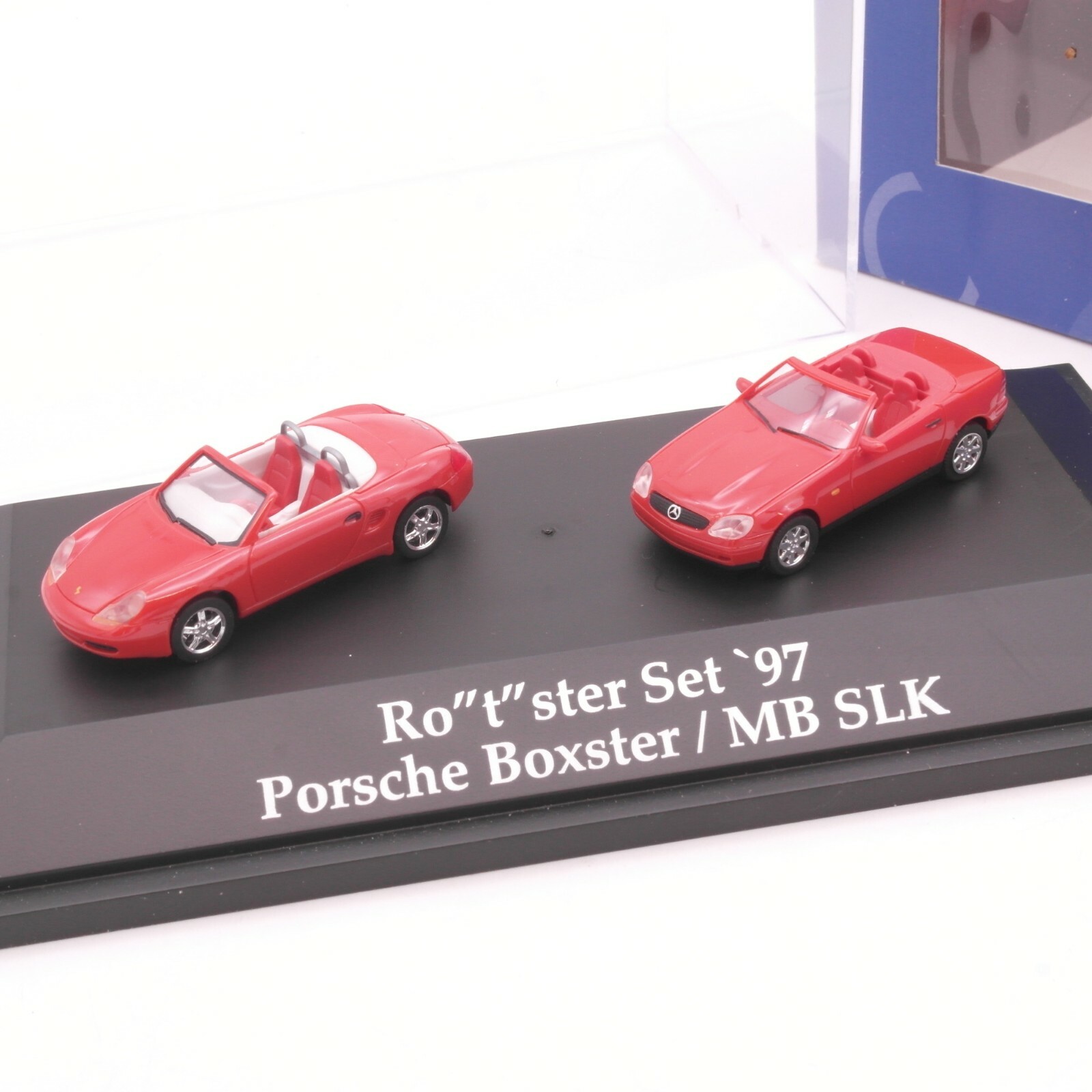 Herpa 1:87 Rotster Set 97 Porsche Boxster MB SLK HCC in OVP RT8970