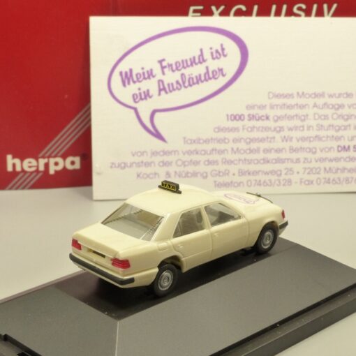 Herpa 1:87 Sondermodell Mercedes Benz 300 E (W124) Facelift Taxi in OVP EX3625 – Bild 3