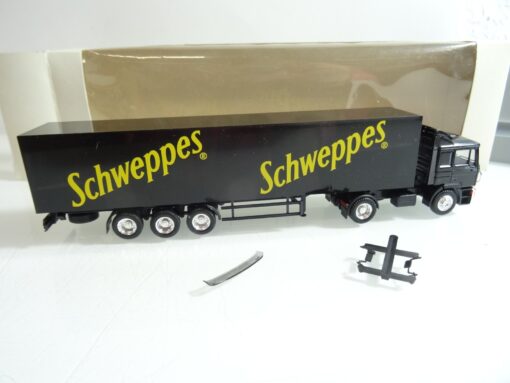 Herpa 1:87 Werbemodell MAN F 2000 Sattelzug Schweppes in OVP RR325 – Bild 3