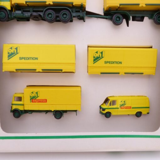 Herpa 1:87 Werbemodell Set mit 3 LKW und 1 Kastenwagen OHL in OVP EX6736 – Bild 5