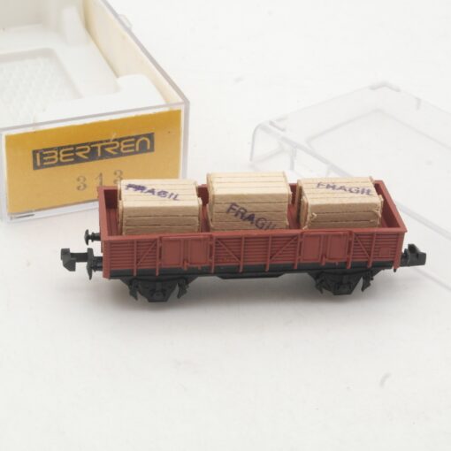 Ibertren N 313 offener Güterwagen mit Ladung Fragil in EVP RR4147 – Bild 3