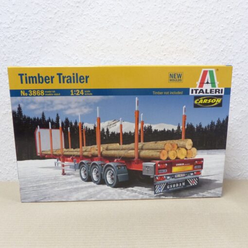 Italeri 1:24 Bausatz-Nr.: 3868 Timber Trailer / Rungenauflieger, in OVP EX2701