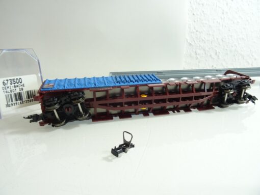 Jouef H0 673500 Güterwagen mit Plane und Stahlblech-Spulen der DB in OVP RR708 – Bild 4
