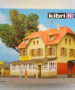 Kibri H0 7114 Bausatz Gasthaus zur Eisenbahn neuwertig in OVP QR4408