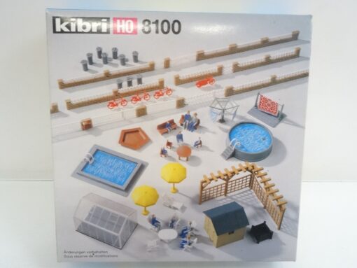 Kibri H0 8100 Ausgestalltungs-Bausatz Rund ums Haus neuwertig in OVP QR4411