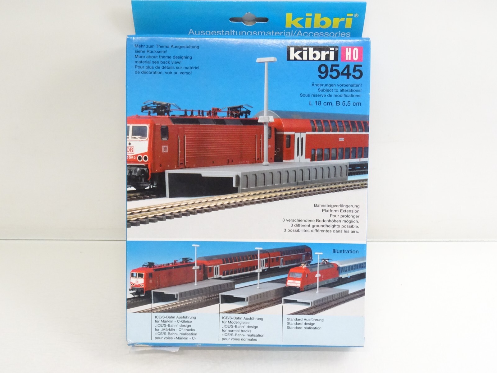 Kibri H0 Bausatz-Nr.: 9545 Bahnsteigverlängerung, in OVP QR4778