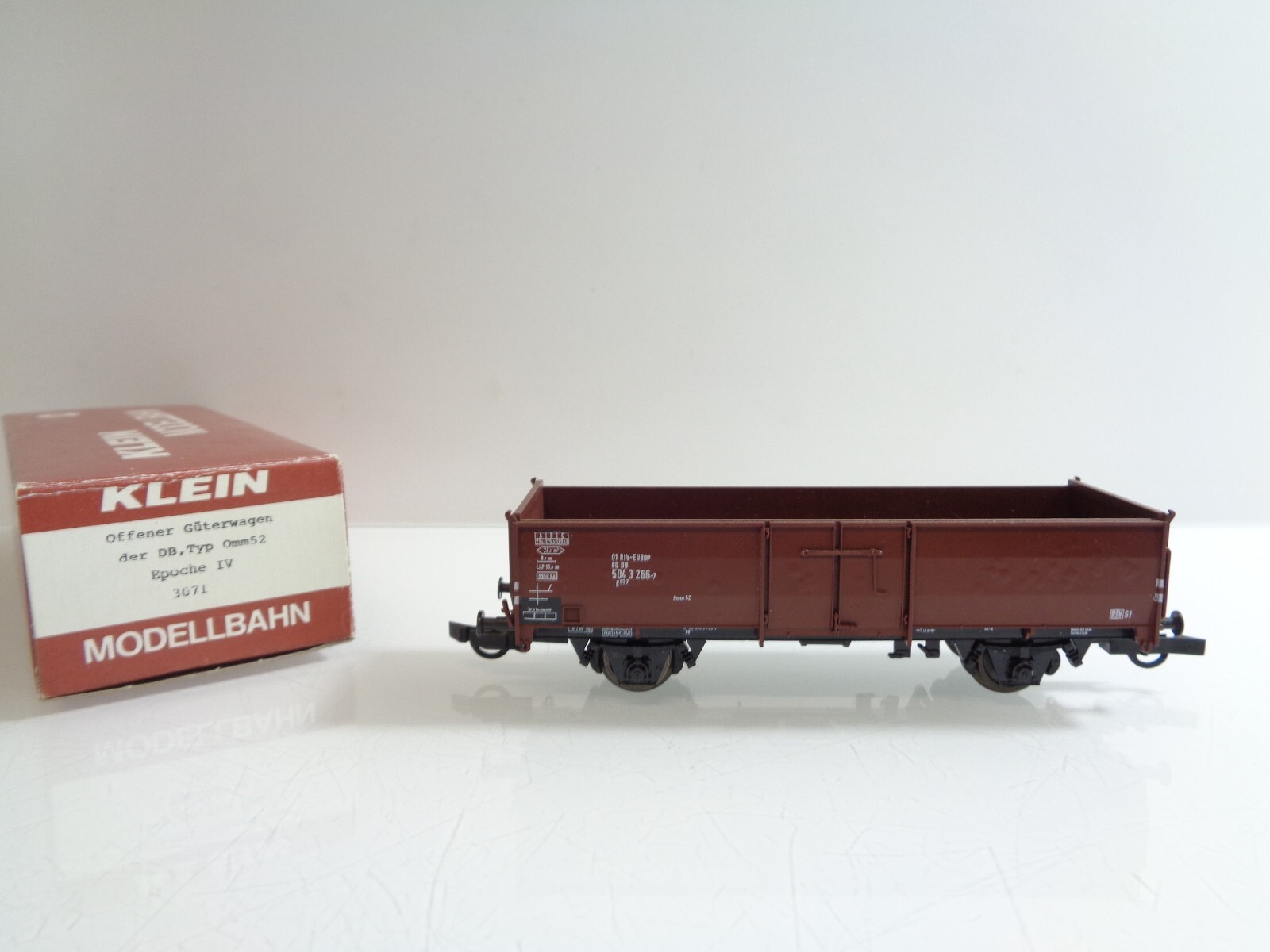 Klein Modellbahn H0 3071 AC Offener Güterwagen in OVP F234