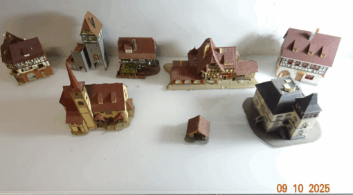 Konvolut H0 Gebäude aus Anlagenrückbau 9 Stück siehe Foto PK1379 o.
