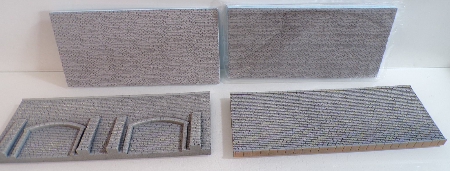 Konvolut H0 Landschaftsbau Mauerreste 4 tlg. siehe Foto PK3085 o.