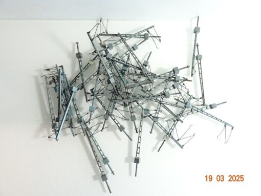 Konvolut H0 Oberleitungsmasten aus Metall ca. 30 Stück siehe Foto CK6804 o.