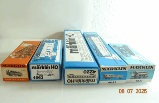 Konvolut Märklin H0 Leerverpackung 5 Stück siehe Foto CK9458