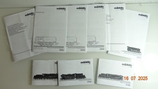 Konvolut Märklin H0 verschiedene Bedienungsanleitungen siehe Foto CK9701 o.