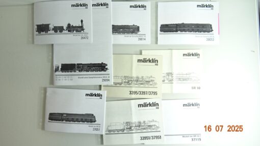 Konvolut Märklin H0 verschiedene Bedienungsanleitungen siehe Foto CK9707 o.
