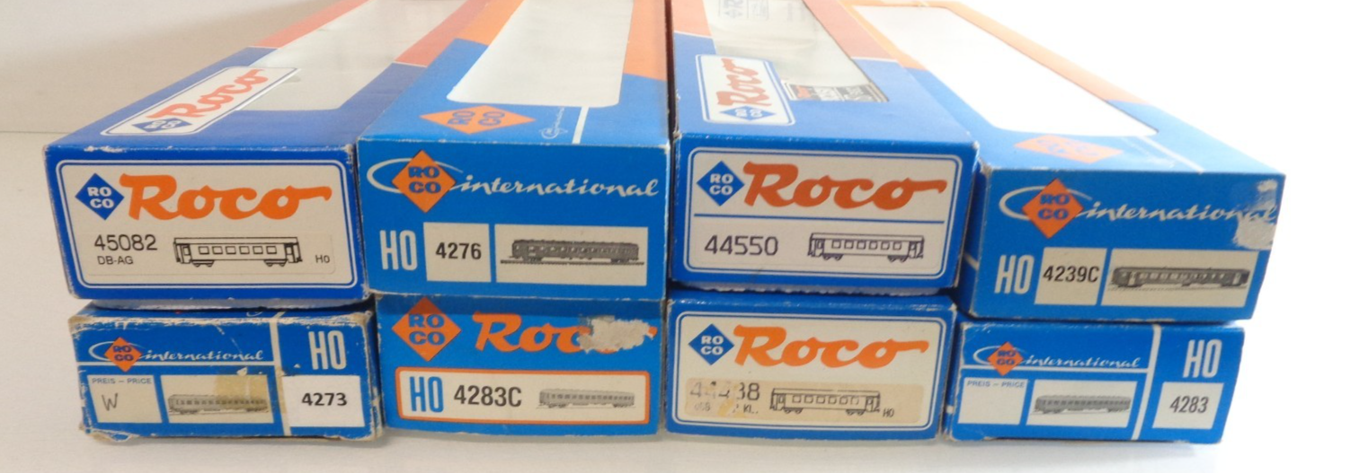 Konvolut Roco H0 Leerverpackung 8 Stück siehe Foto PK1913