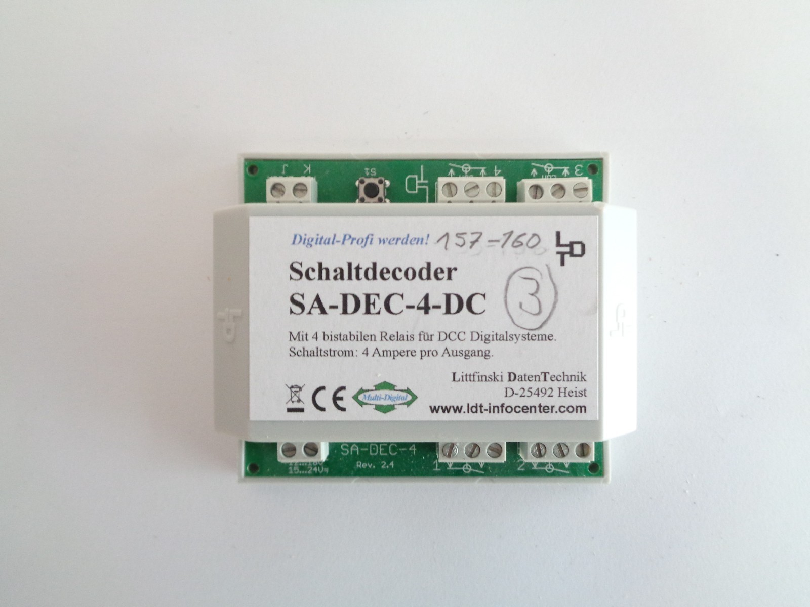 LDT S-DEC-4-DC Schaltdecoder mit Gehäuse siehe Foto PK2836 o.