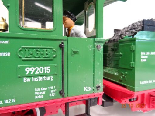 LGB Spur G 2015 D Dampflok BR 99 2015 der DR mit 2 Motoren in OVP JL3810 – Bild 3