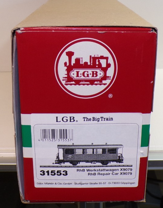 LGB Spur G 31553 RhB Werkstattwagen X9079 siehe Foto in OVP PK3013 – Bild 7