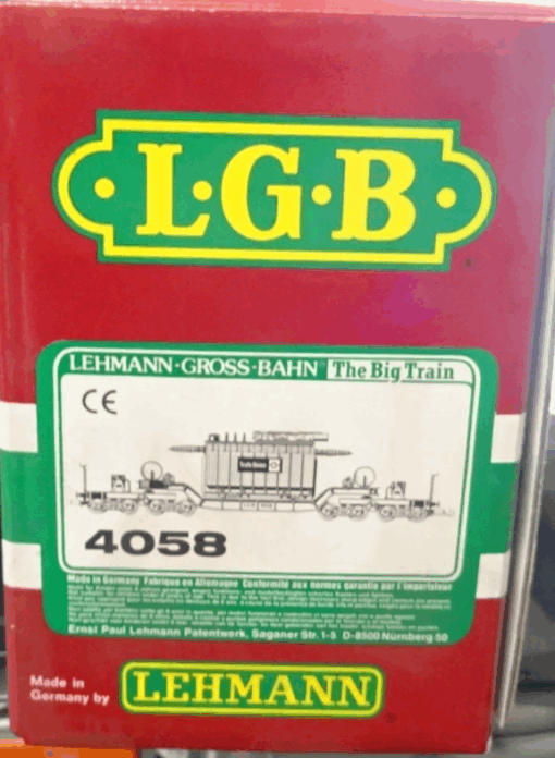 LGB Spur G 4058 Schwerlastwagen 8-achs. mit Trafo beladen in OVP PK113 – Bild 6